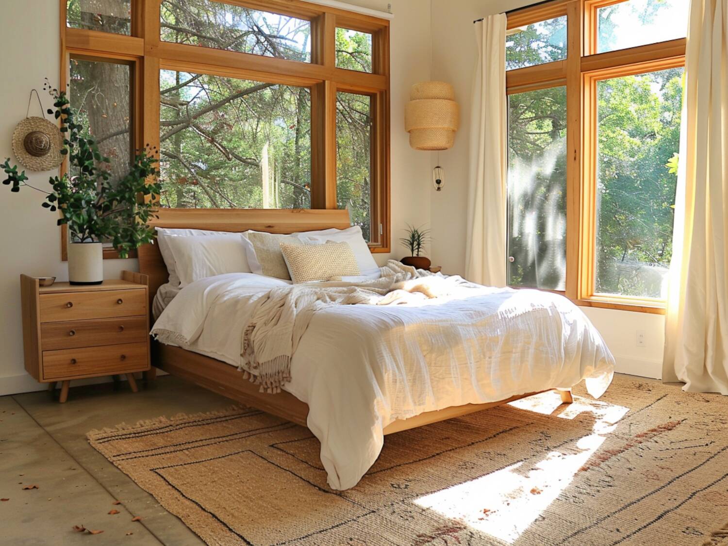 10 inspiracji na urządzenie sypialni w stylu rustykalnym z meblami eco-friendly.