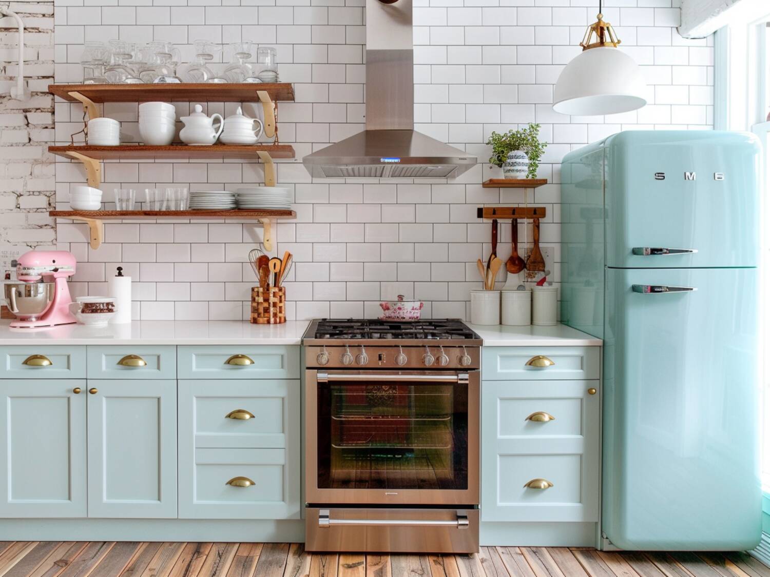 10 inspiracji na wnętrza retro z akcentami w stylu skandynawskim.