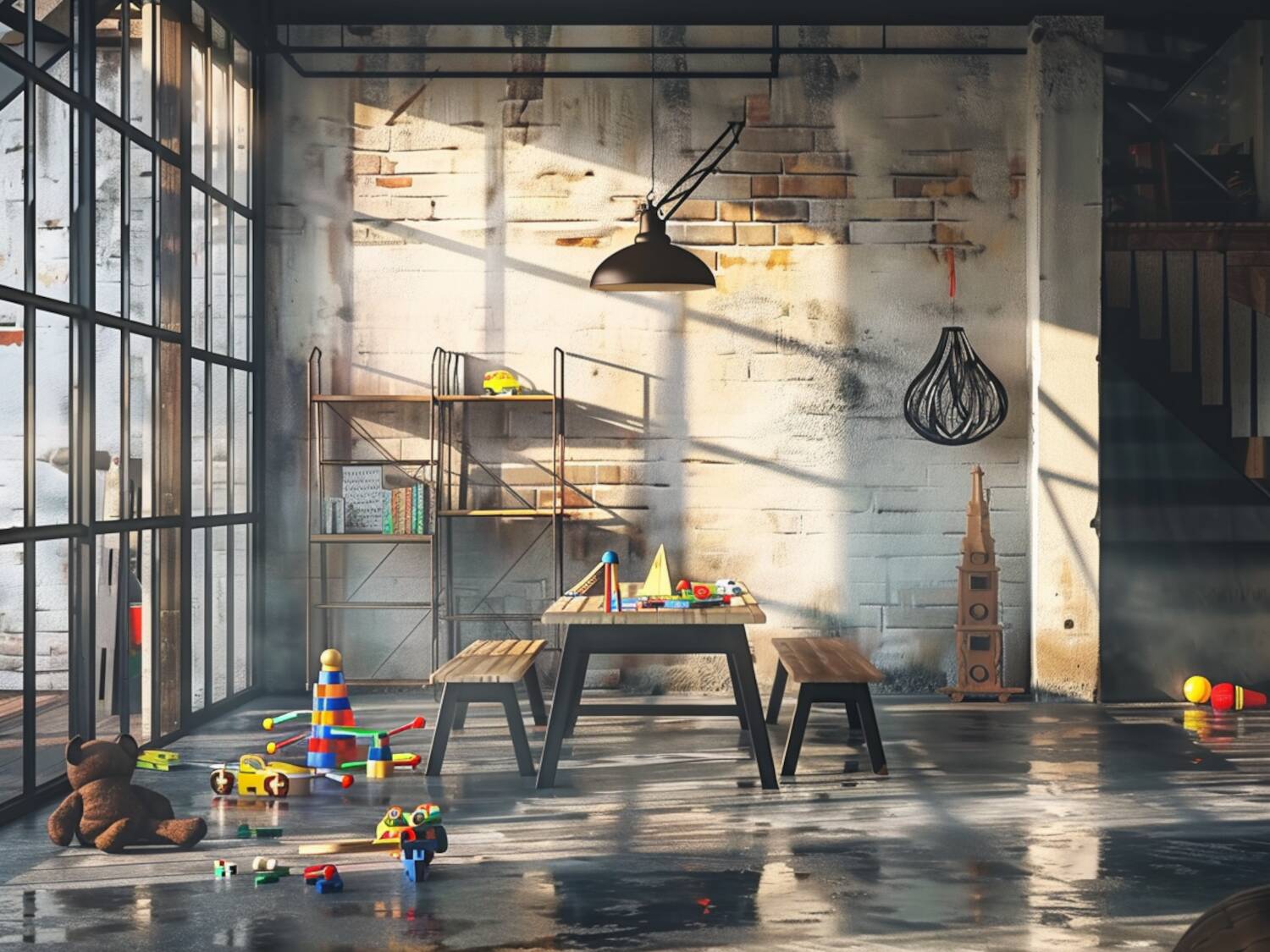 Jakie meble dziecięce najlepiej sprawdzają się w domach w stylu loftowym?