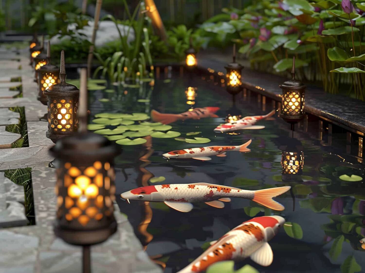 Jakie lampy solarne najlepiej sprawdzą się w ogrodach z dużymi oczkami wodnymi