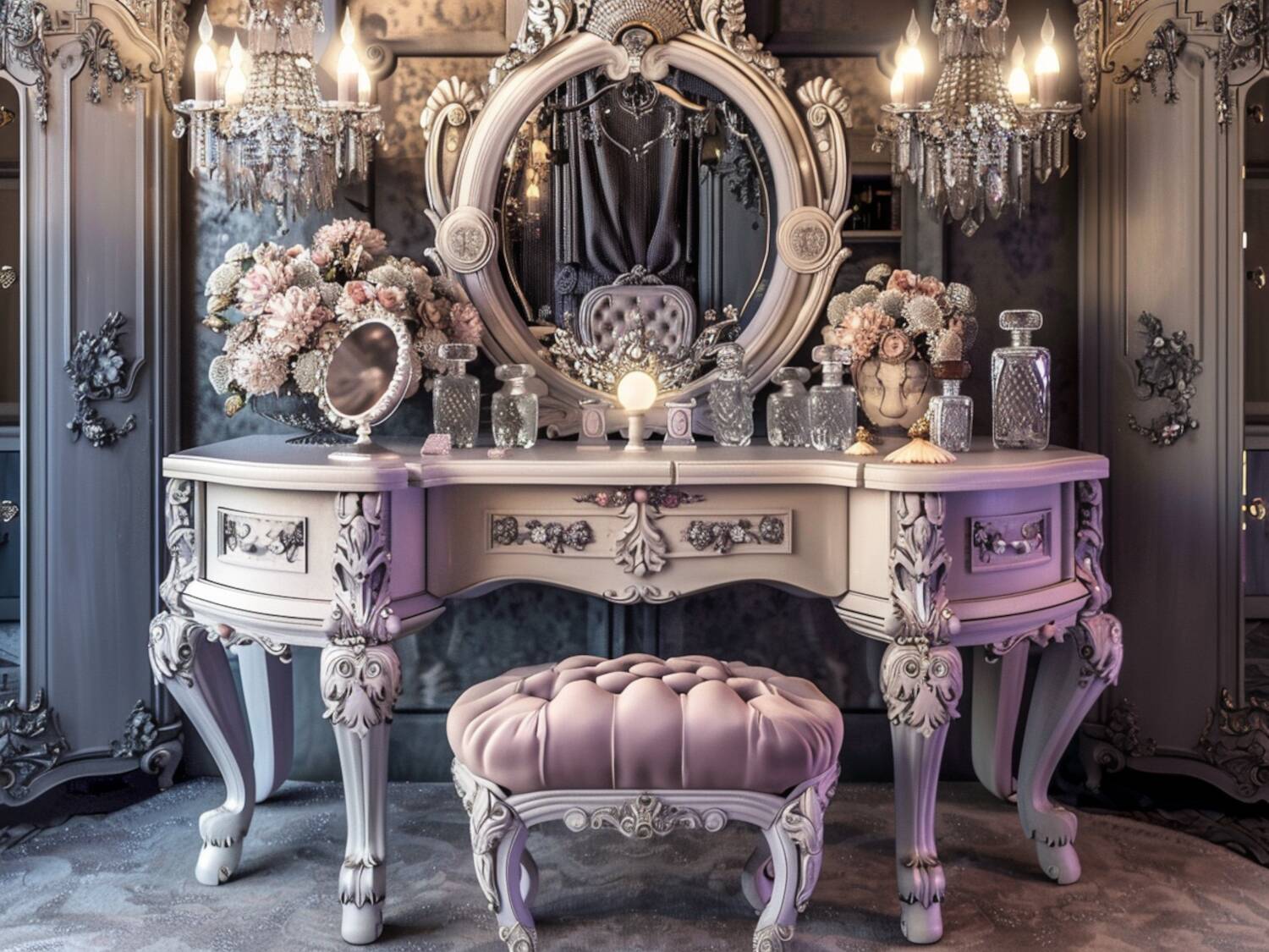 Jak odnowić stare meble w stylu glamour?