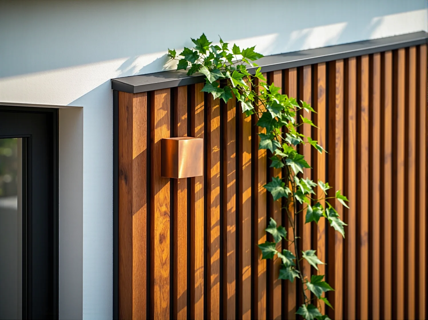 Porównanie barwy ciepłej i zimnej światła na drewnianej ścianie