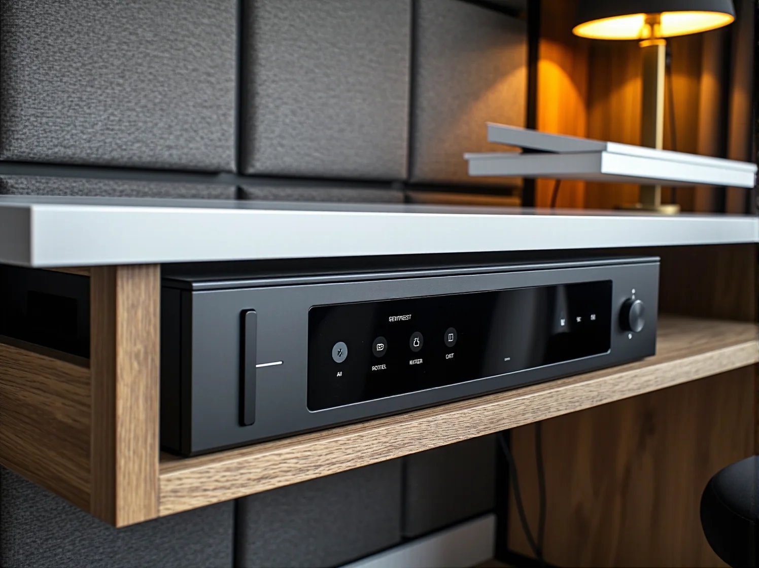 Czarne biurko elektryczne z dwoma silnikami podnoszące blat.