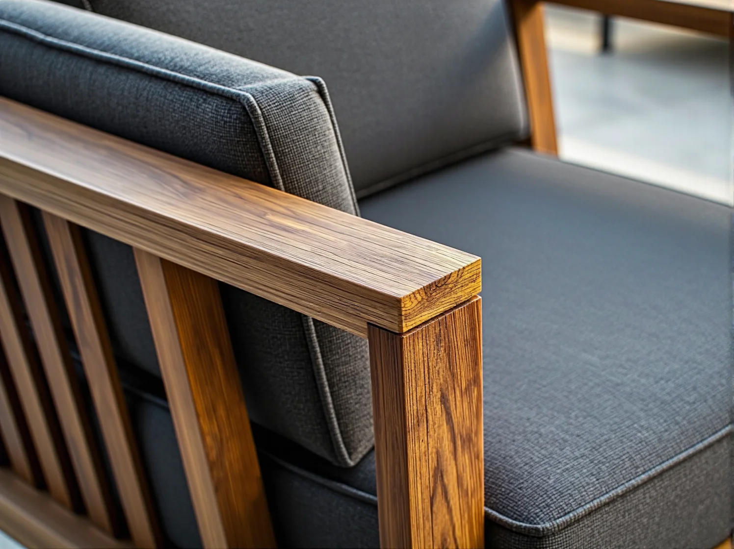 Detal plecionki wysokiej jakości mebli ogrodowych