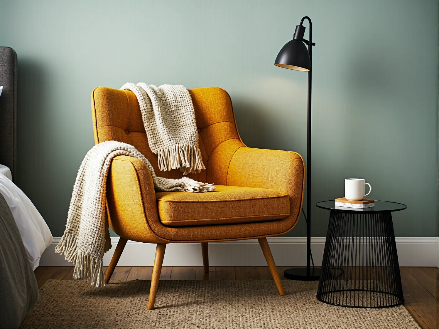 Funkcjonalne rozmieszczenie mebli w salonie ułatwiające codzienne funkcjonowanie.