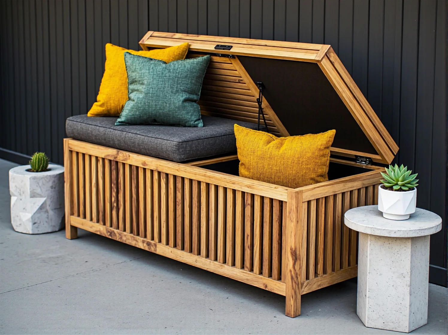 Kompaktowy zestaw wypoczynkowy idealny na mały balkon