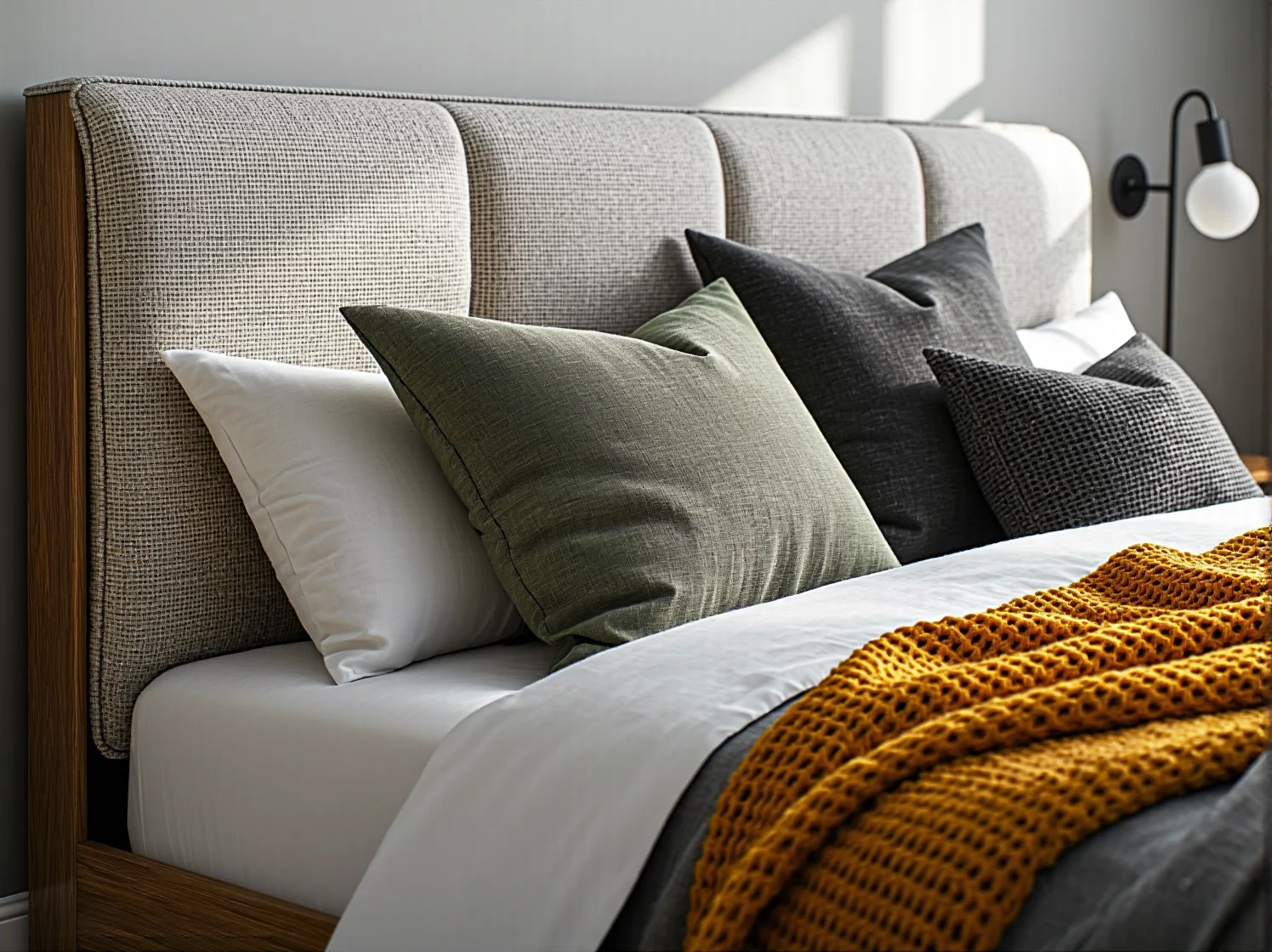 Tapicerowane łóżko modułowe idealnie dopasowane do stylu życia i komfortu snu.