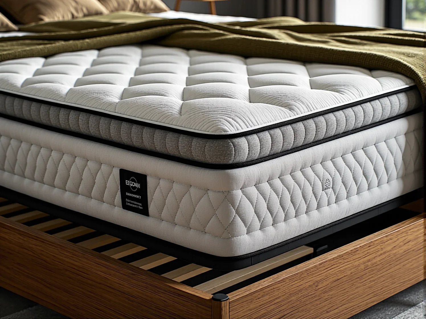 Materac z pianki termoelastycznej dopasowany do kształtu ciała