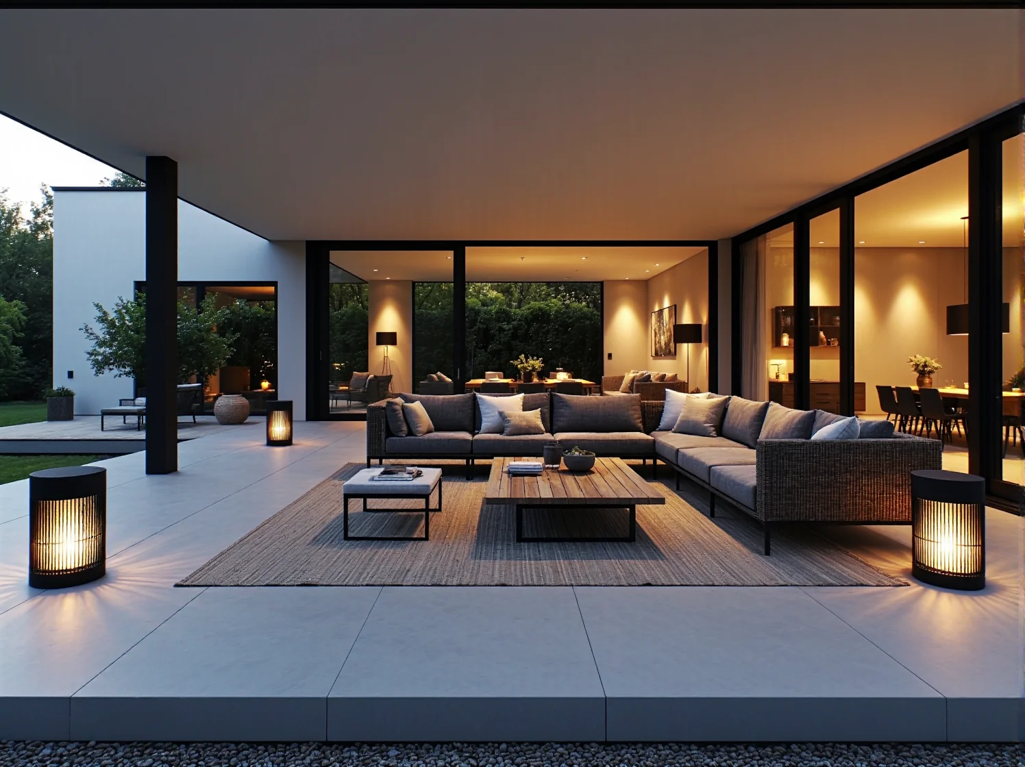 Jak zaaranżować taras w stylu nowoczesnym z dekoracyjnymi lampami?