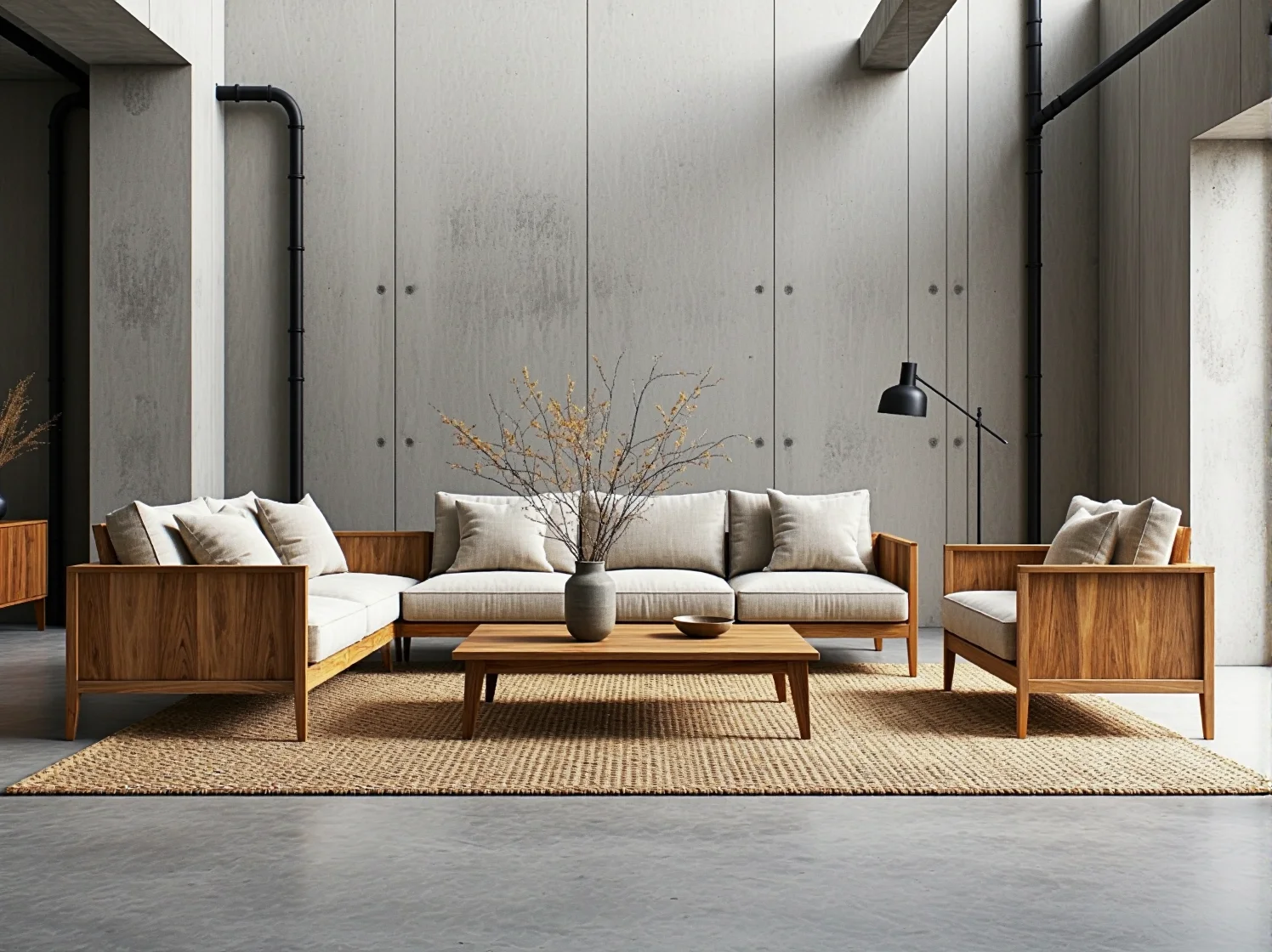 Surowość spotyka Zen: Jak połączyć styl industrialny i japandi w jednym wnętrzu?