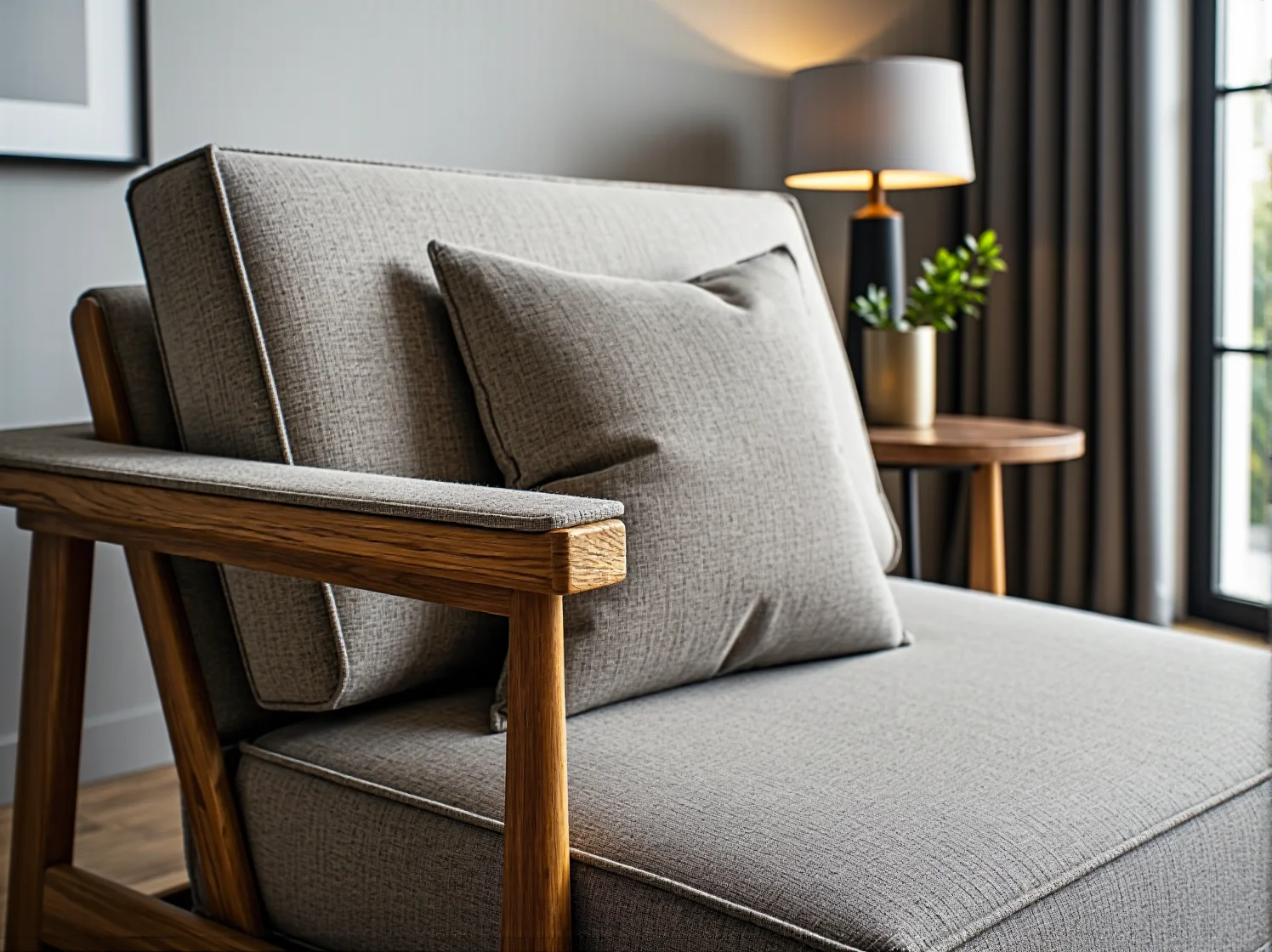 Wiszące lampy dekoracyjne nad stołem na nowoczesnym tarasie