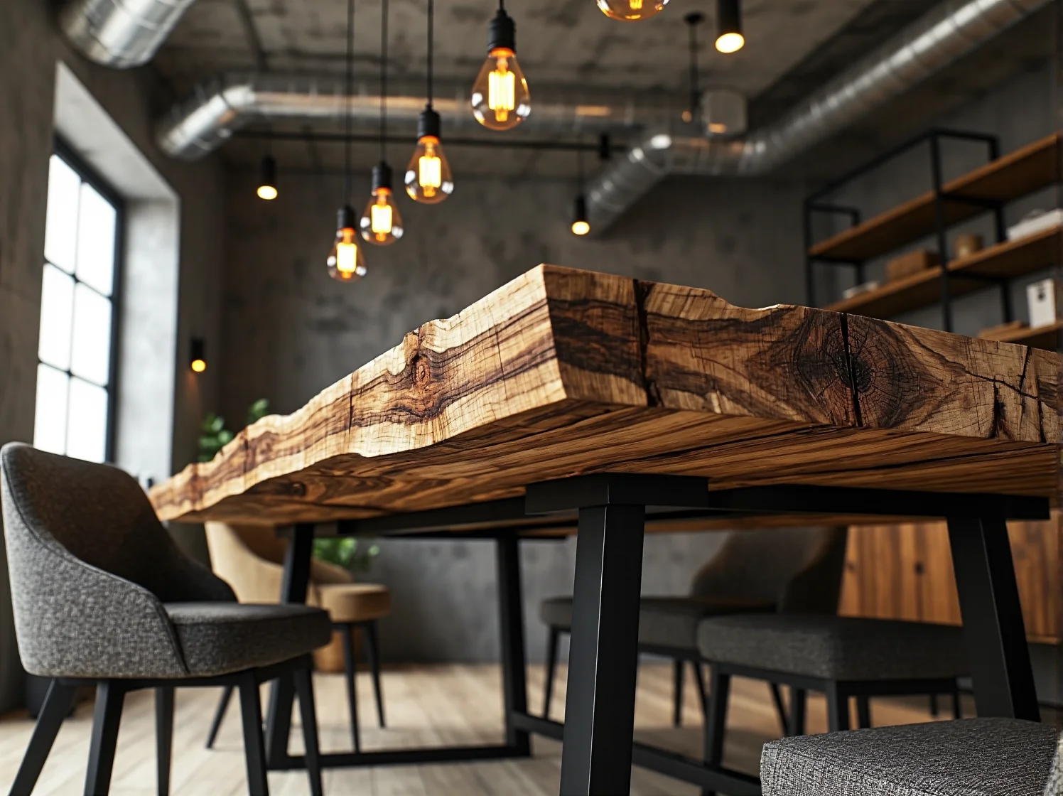 Zielony open space z roślinami inspirujący do efektywnej pracy.